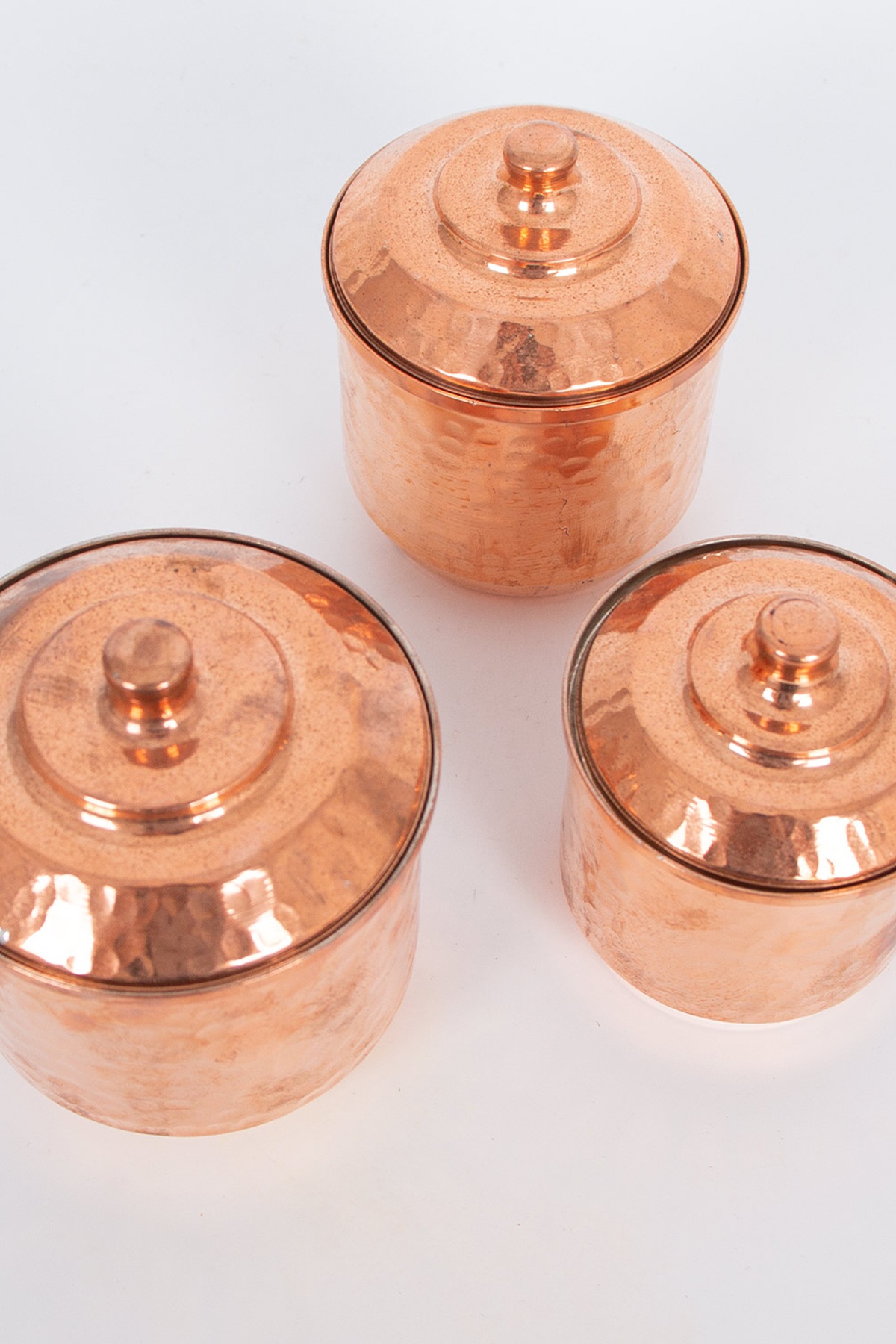 Bronz Dövme Bakır Baharat Takımı (3'lü )