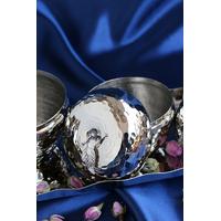 Bakır Elma Çerezlik Seti 3'lü & Bakır Tepsi