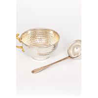 Bakır İşlemeli Ayran Bardagı ve Kaşığı