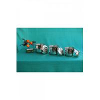 Gümüş Dövme Bakır Baharat Takımı (3'lü)