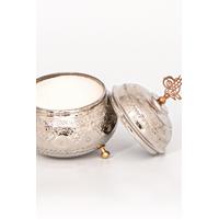 Gümüş Dövme Bakır Şekerlik Üzüm İşlemeli