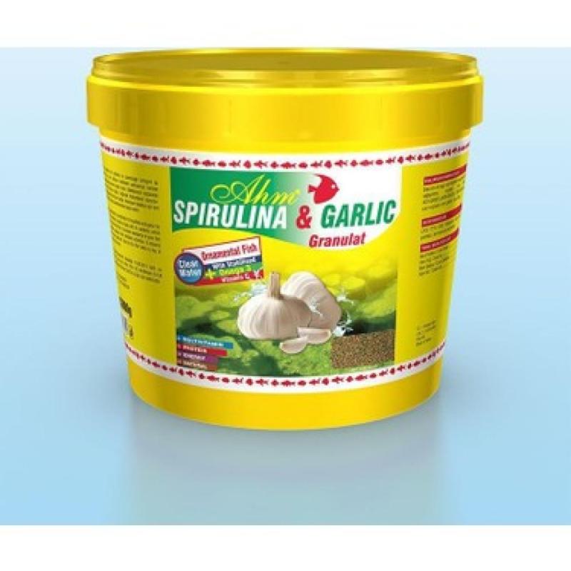 Ahm Spirulina Garlic Sarımsaklı Granül Balık Yemi (250 Gr)