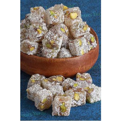 Çifte Kavrulmuş Fıstıklı Sade Lokum (500gr)